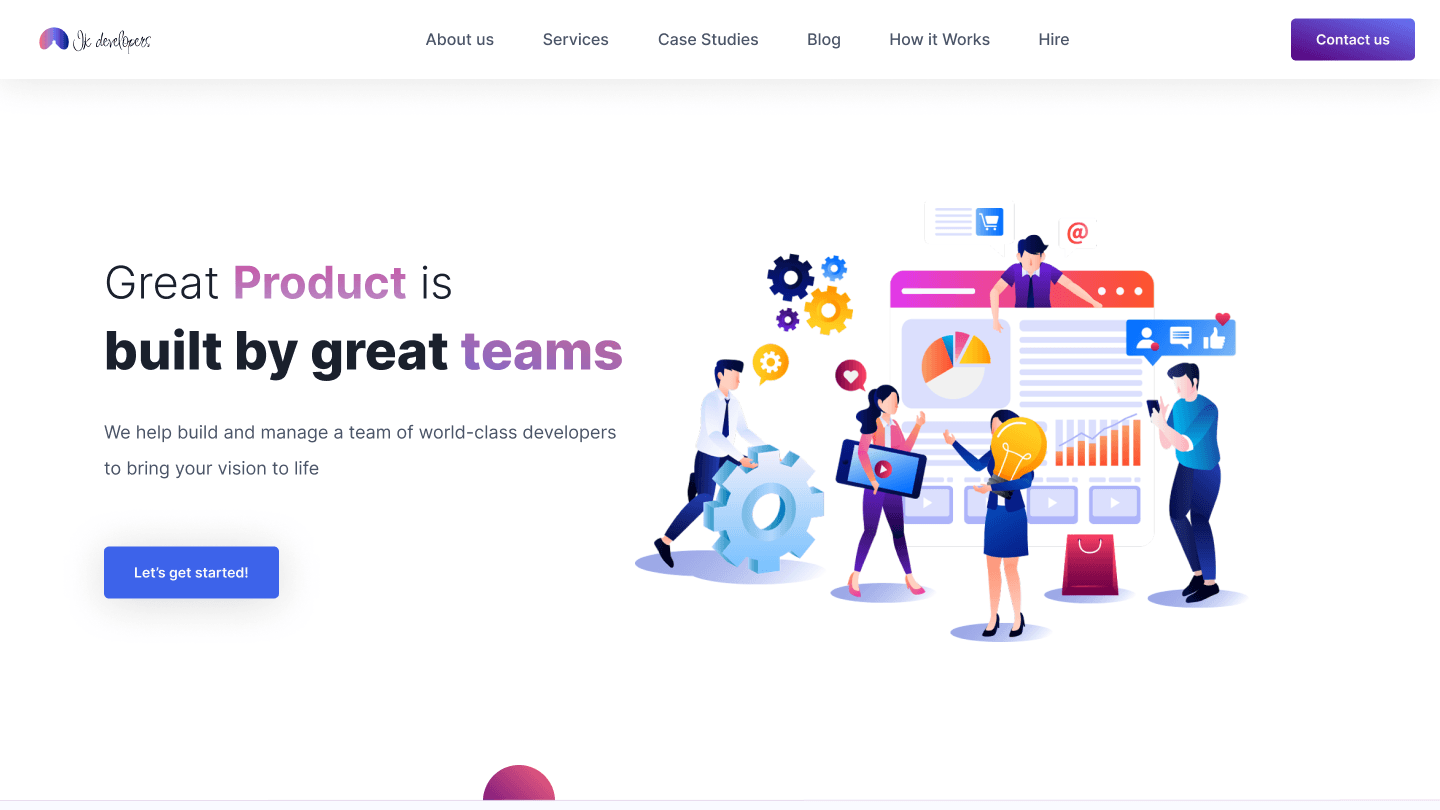 Software Company Landing Page